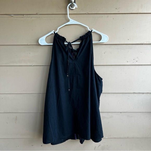 Knox Rose Black Women's Woven Halter Tank Top SZ XXL - Summer Casual - Picture 5 of 5